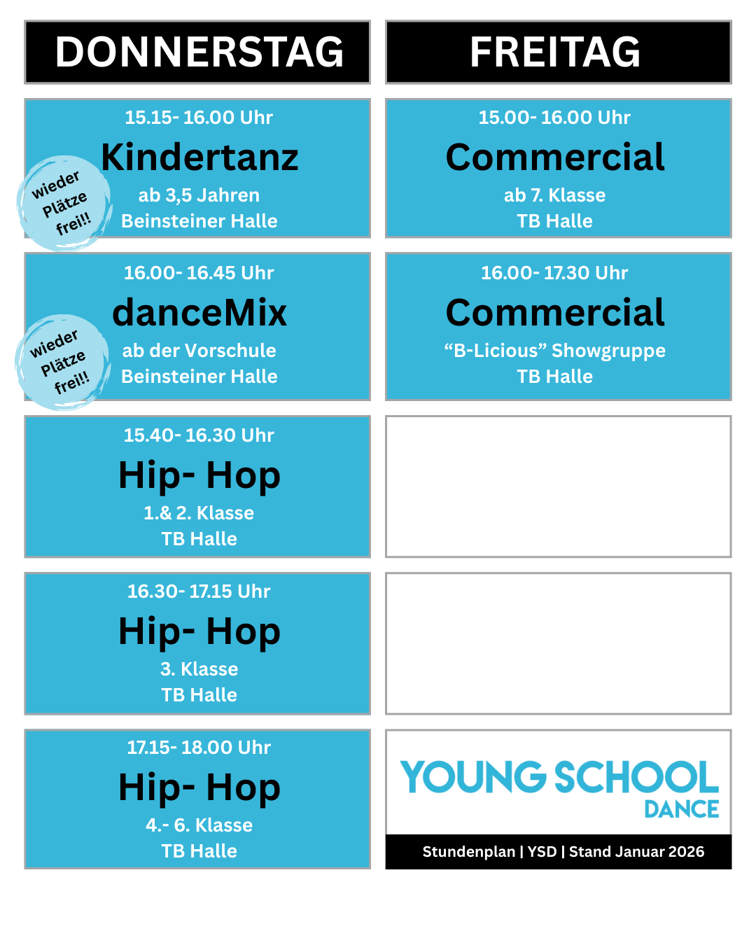 Stundenplan Ysd Beinstein Jan 2026