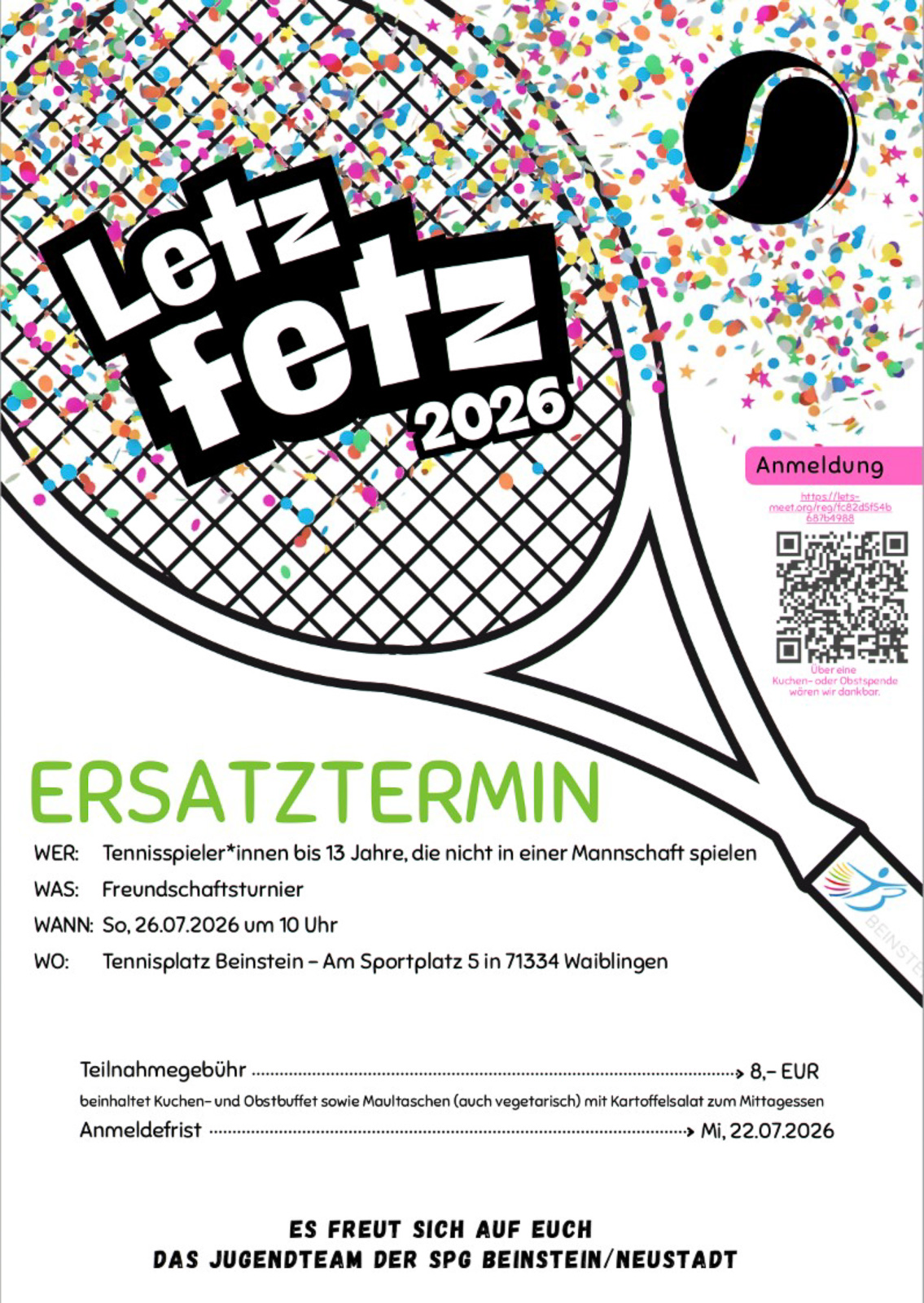 Neuer Termin für's 
